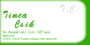 timea csik business card